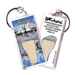 Load image into Gallery viewer, Aruba FootWhere® Souvenir Keychains. 72 pieces/6 assorted styles.
