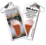 Atlanta FootWhere® Souvenir Keychain. 72 pieces/ 6 assorted styles.