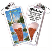 Atlanta FootWhere® Souvenir Zipper-Pull. 72 pieces/ 6 assorted styles.
