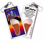 Load image into Gallery viewer, Atlanta FootWhere® Souvenir Zipper-Pull. 72 pieces/ 6 assorted styles.
