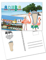 Load image into Gallery viewer, Aruba FootWhere® Souvenir Postcard. 144 Pieces/1 Gross. Made in USA