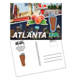 Load image into Gallery viewer, Atlanta FootWhere® Souvenir Postcard. 144 Pieces/1 Gross. Made in USA

