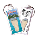 Load image into Gallery viewer, Bahamas FootWhere Souvenir Keychains. 72 pieces/6 assorted styles.