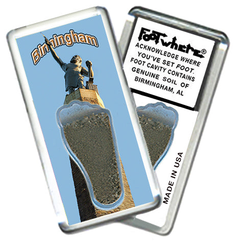Birmingham FootWhere® Souvenir Magnets. 72 pieces/6 assorted styles.
