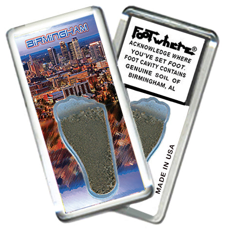 Birmingham FootWhere® Souvenir Magnets. 72 pieces/6 assorted styles.