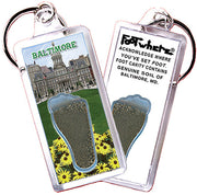 Baltimore FootWhere® Souvenir Keychains. 72 pieces/6 assorted styles.