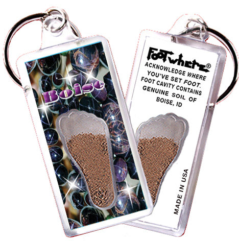 Boise FootWhere® Souvenir Keychains. 72 pieces/6 assorted styles.