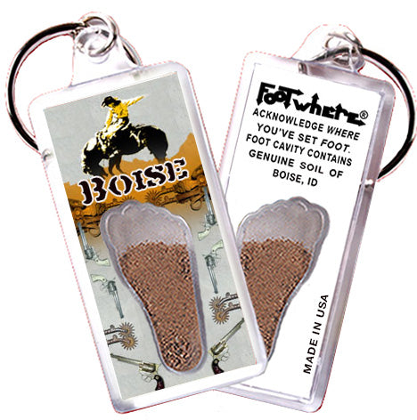 Boise FootWhere® Souvenir Keychains. 72 pieces/6 assorted styles.