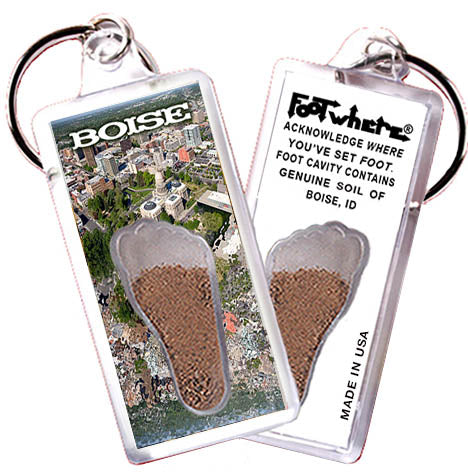 Boise FootWhere® Souvenir Keychains. 72 pieces/6 assorted styles.