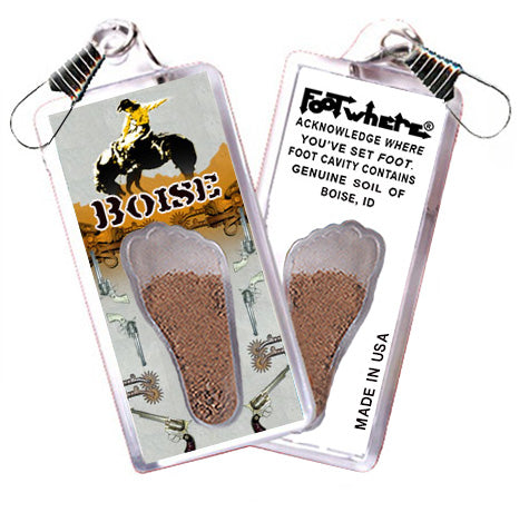 Boise FootWhere® Souvenir Zipper-Pull. 72 pieces/6 assorted styles.