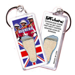 Load image into Gallery viewer, Bermuda FootWhere Souvenir Keychains. 72 pieces/6 assorted styles.