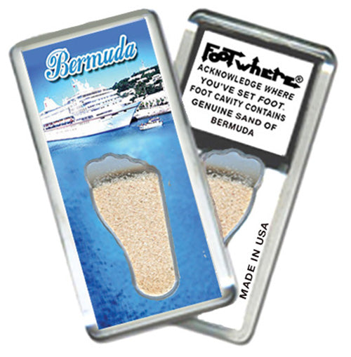 Bermuda FootWhere Souvenir Magnets. 72 pieces/6 assorted styles.