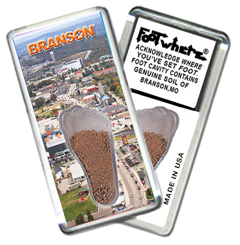 Branson FootWhere® Souvenir Magnet. 72 pieces/6 assorted styles.