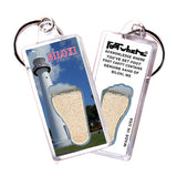Biloxi FootWhere® Souvenir Keychains. 72 pieces/6 assorted styles.