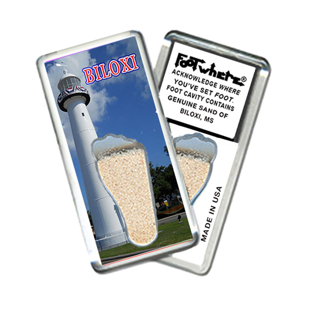 Biloxi FootWhere® Souvenir Magnets. 72 pieces/6 assorted styles.