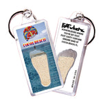 Load image into Gallery viewer, Cocoa Beach FootWhere® Souvenir Keychain. 72 pieces/ 6 assorted styles.
