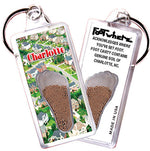 Load image into Gallery viewer, Charlotte FootWhere® Souvenir Keychain. 72 pieces/ 6 assorted styles.
