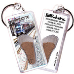Load image into Gallery viewer, Charlotte FootWhere® Souvenir Keychain. 72 pieces/ 6 assorted styles.
