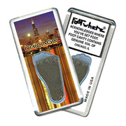 Chicago FootWhere® Souvenir Magnet 72 pieces/ 6 assorted styles.