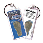 Load image into Gallery viewer, Catalina Island FootWhere® Souvenir Keychain. 72 pieces/ 6 assorted styles.
