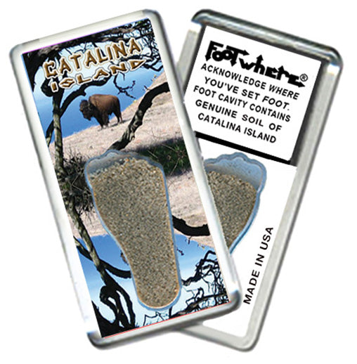 Catalina Island FootWhere® Souvenir Magnet. 72 pieces/ 6 assorted styles.