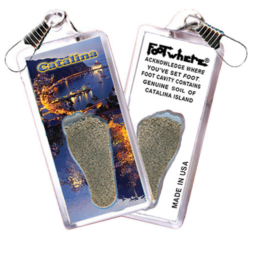 Catalina Island FootWhere® Souvenir Zipper-Pull. 72 pieces/ 6 assorted styles.