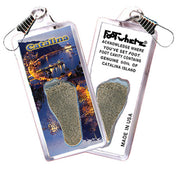 Catalina Island FootWhere® Souvenir Zipper-Pull. 72 pieces/ 6 assorted styles.