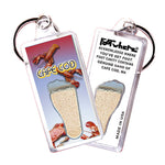Load image into Gallery viewer, Cape Cod FootWhere® Souvenir Keychain. 72 pieces/ 6 assorted styles.
