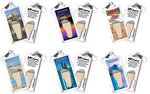 Load image into Gallery viewer, Corpus Christi FootWhere® Souvenir Zipper-Pulls. 72 Pieces/6 Assorted Styles. Made in USA
