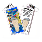 Cape Town, S.A. FootWhere® Souvenir Zipper-Pulls. 6 Piece Set. Made in USA