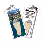 Load image into Gallery viewer, Cape Town, S.A. FootWhere® Souvenir Zipper-Pull Made in USA
