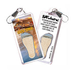 Load image into Gallery viewer, Cape Town, S.A. FootWhere® Souvenir Zipper-Pull Made in USA
