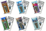 Load image into Gallery viewer, Chicago FootWhere® Souvenir Fridge Magnets. 6 Piece Set. Made in USA
