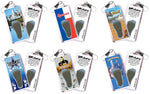Load image into Gallery viewer, Dallas FootWhere® Souvenir Zipper-Pull. 72 Pieces/6 Assorted Styles. Made in USA
