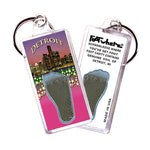 Load image into Gallery viewer, Detroit FootWhere® Souvenir Keychains. 72 Pieces/6 Assorted Styles. Made in USA
