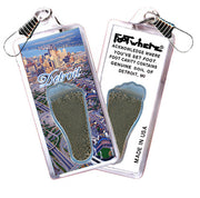 Detroit FootWhere® Souvenir Zipper-Pull. 72 Pieces/6 Assorted Styles. Made in USA