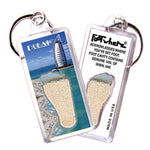 Load image into Gallery viewer, Dubai, UAE FootWhere Souvenir Keychain. Made in USA