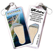 Daytona Beach FootWhere® Souvenir Zipper-Pull . 72 Pieces/6 Assorted Styles. Made in USA