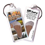 Load image into Gallery viewer, EL Paso FootWhere® Souvenir Keychain. 72 Pieces/6 Assorted Styles. Made in USA
