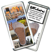 EL Paso FootWhere® Souvenir Magnet. 72 Pieces/6 Assorted Styles. Made in USA