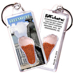 Load image into Gallery viewer, Greensboro FootWhere® Souvenir Keychain. 72 pieces/6 assorted styles.
