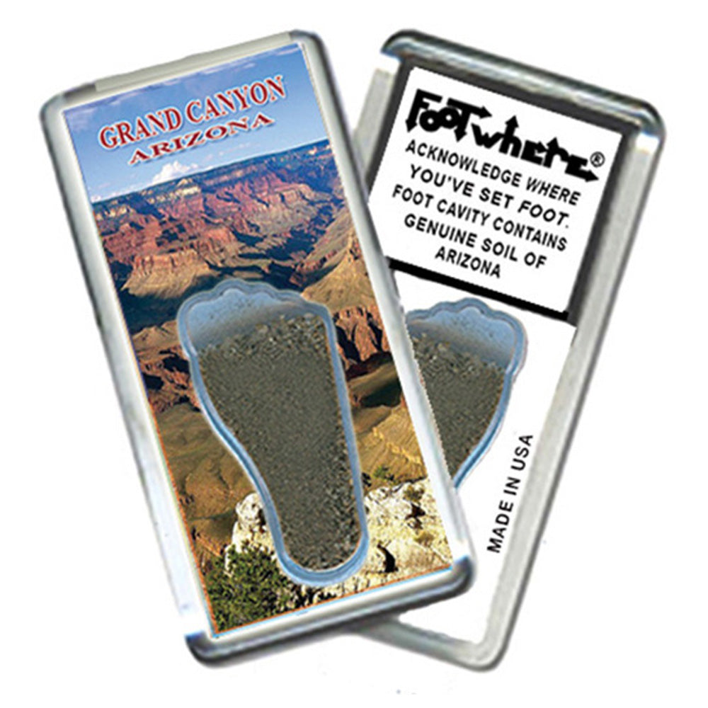 Grand Canyon FootWhere® Souvenir Magnet. 72 pieces/6 assorted styles.
