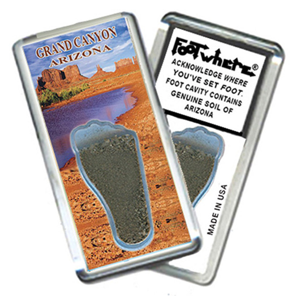Grand Canyon FootWhere® Souvenir Magnet. 72 pieces/6 assorted styles.