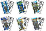 Load image into Gallery viewer, Guatemala FootWhere® Souvenir Fridge Magnets. 6 Piece Set. Made in USA
