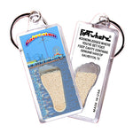 Load image into Gallery viewer, Galveston FootWhere Souvenir Keychains. 6 Piece Set. Made in USA