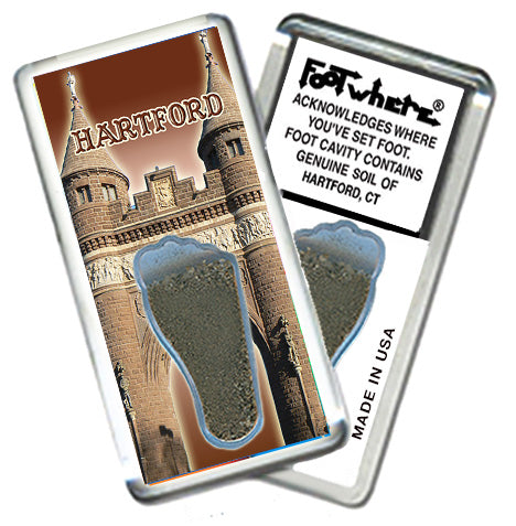 Hartford FootWhere® Souvenir Magnet. 72 pieces/6 assorted styles.