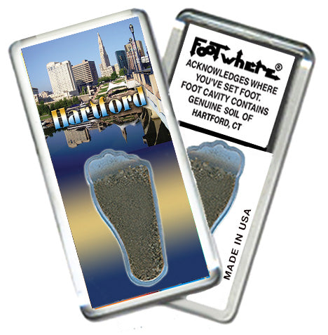 Hartford FootWhere® Souvenir Magnet. 72 pieces/6 assorted styles.