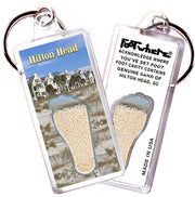 Hilton Head FootWhere® Souvenir Keychain. 72 pieces/6 assorted styles.