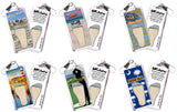 Hilton Head FootWhere® Souvenir Zipper-Pull. 72 pieces/6 assorted styles.