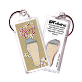 Hawaii FootWhere® Souvenir Keychains. 72 pieces/6 assorted styles.